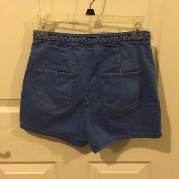 Urban Outfitters High-waisted Blue Shorts - Picture 2 of 5